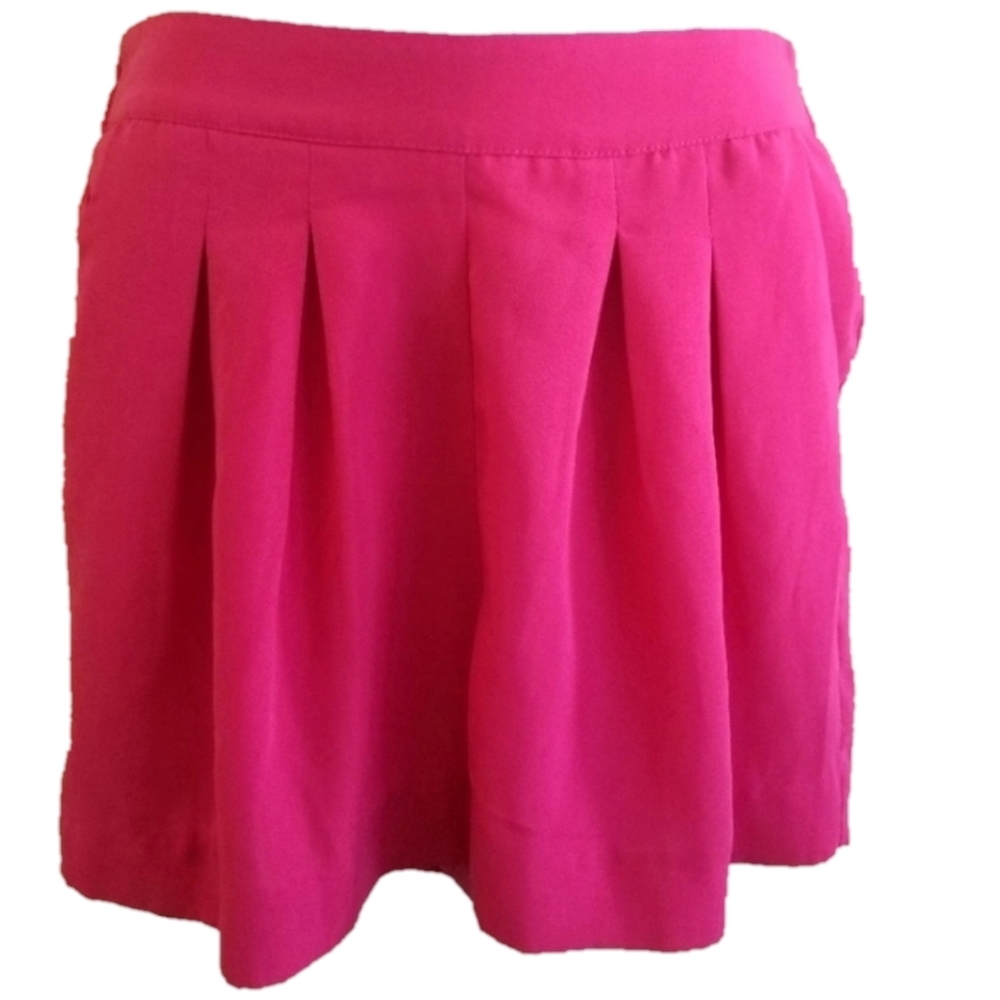 RDI pleated shorts pockets bright pink  size S/P